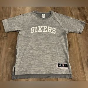 Sixers Adidas NBA T Shirt small (thicker, Jersey Type Material And Weight)